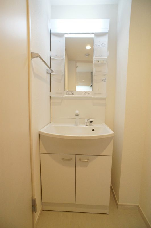 川口市大字芝の賃貸マンションの独立洗面台