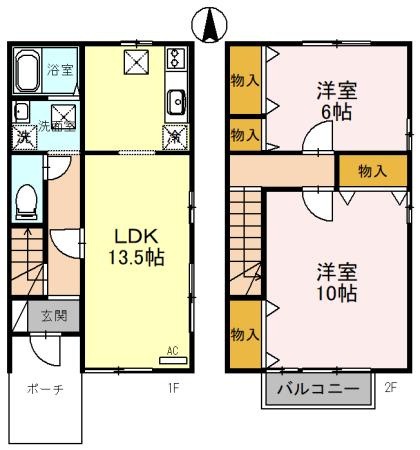 ラ・エーム Ｃの間取り