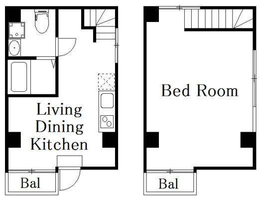 DECOR RESIDENCE田原町の間取り