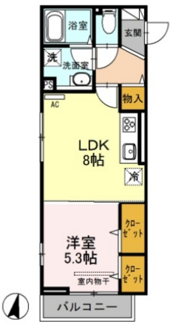 コスモスの間取り|間取図です！