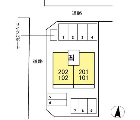 カーサレガシーＫの区画図
