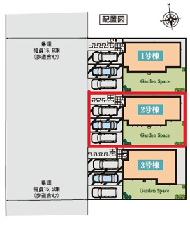 【区画図】 | いろどりアイタウン栃木市藤岡町藤岡22-P3　2号棟 | 【全3区画】各棟の詳細はお気軽にお問い合わせください☆