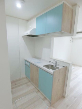 鎌倉市材木座５丁目のアパートのキッチン