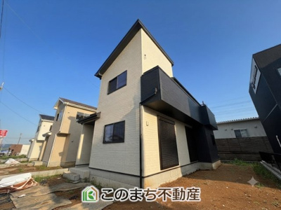 【外観】 | いろどりアイタウン栃木市藤岡町藤岡22-P3　3号棟 | 建築中現地写真（同社施工完成物件・モデルハウスがご見学いただけます）