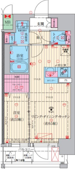 ファーストフィオーレ三国Ⅱの間取り