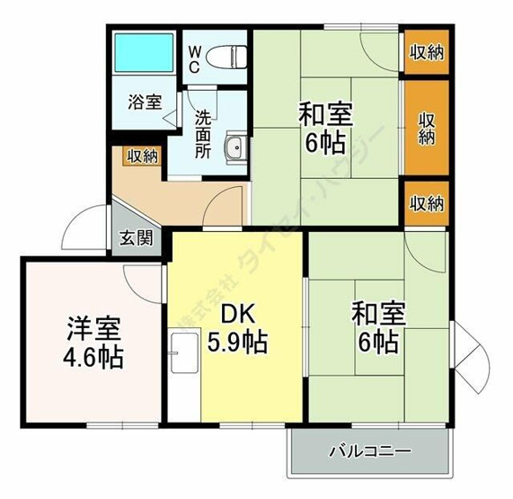 【間取り】 | クレストコートＡ