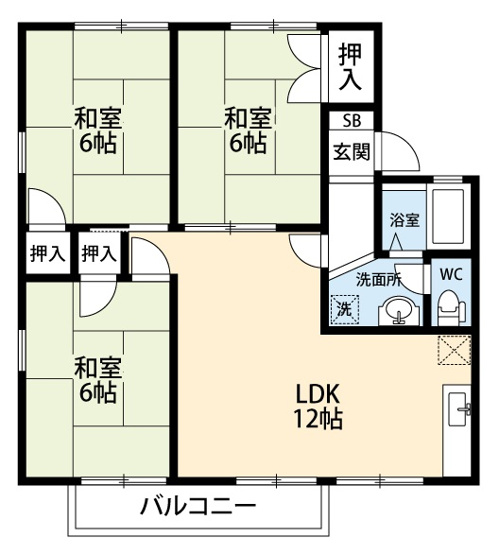 【間取り】 | アパルトマン竜美台1