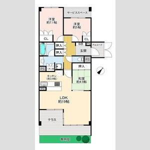パークタワー新神戸の間取り