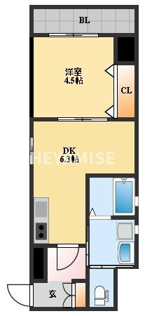 リベルテかじや町の間取り