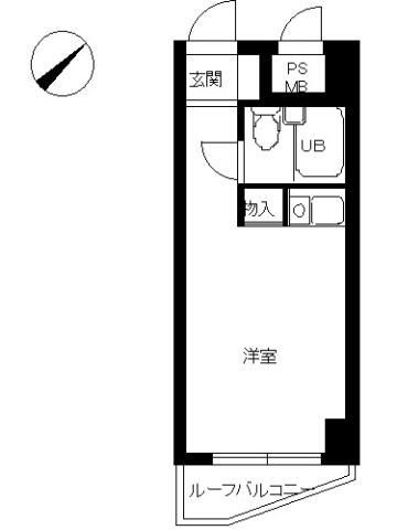 スカイコート横浜日ノ出町の間取り