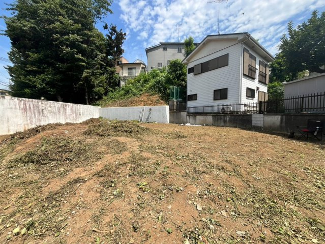 大田区南馬込　建築条件なし売地の外観