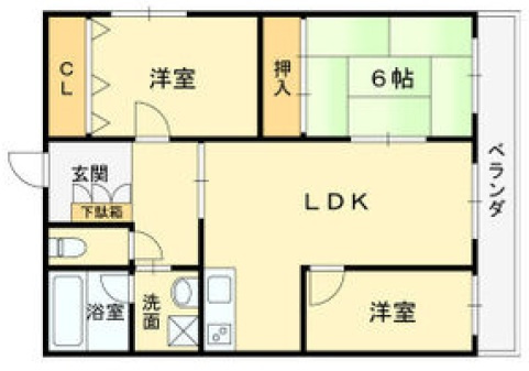 サンライフ上住吉の間取り