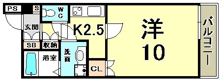 トア山手フラッツの間取り