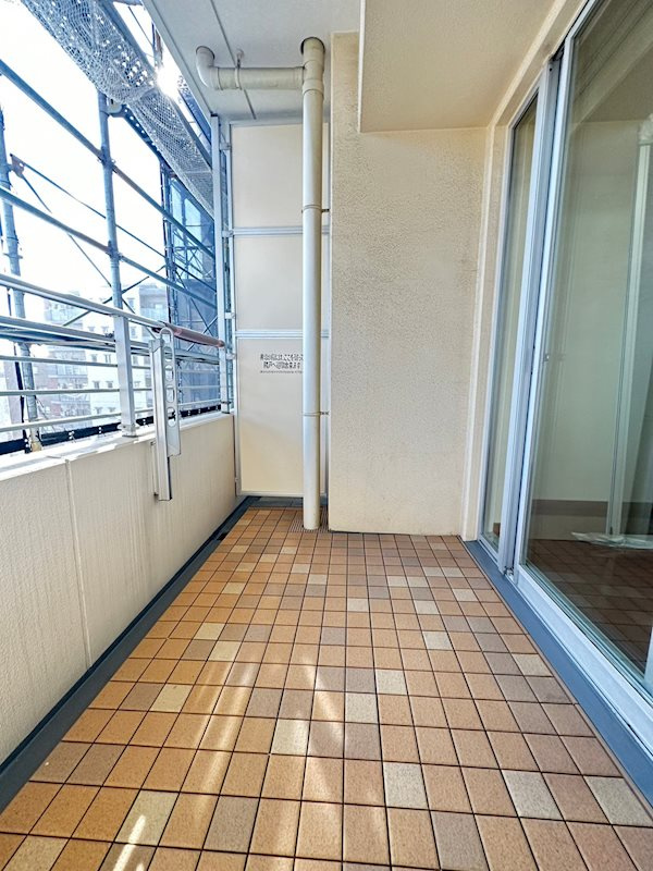 トア山手フラッツのバルコニー