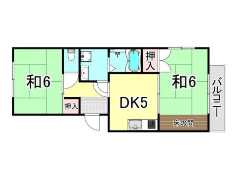 濱田ハイツの間取り