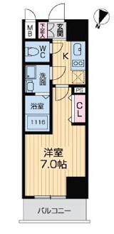 グランルージュ中之島南の間取り