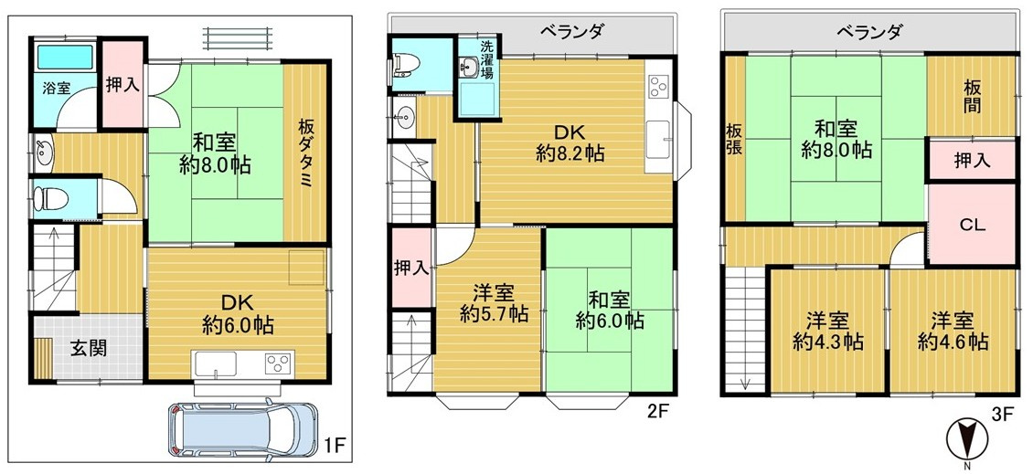 高槻市明野町　中古戸建