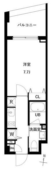 ＪＭＦレジデンス世田谷三宿の間取り