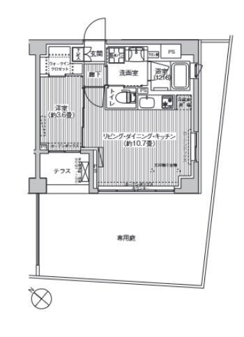 シティカレント目黒学芸大学の間取り