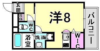 ウォームスヴィル神戸元町JPの間取り