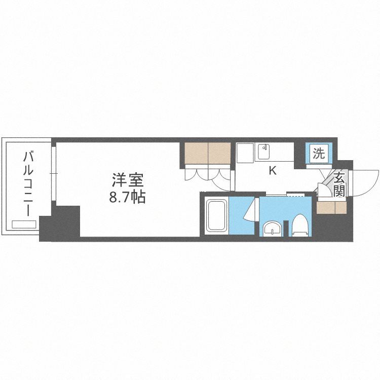コンフォリア北浜の間取り