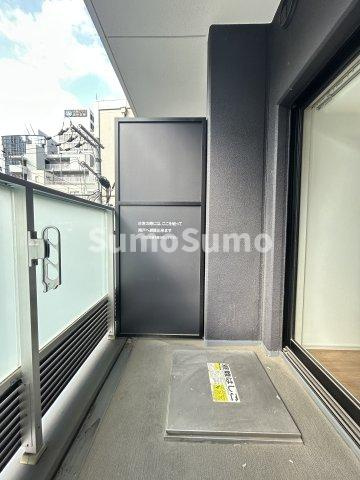 コンフォリア北浜のバルコニー