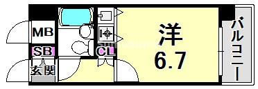 朝日プラザαポート神戸の間取り
