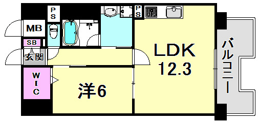 L・Isobe三宮の間取り