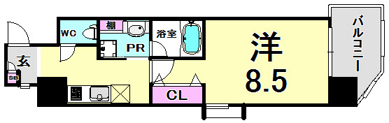 ヘスティア神戸の間取り