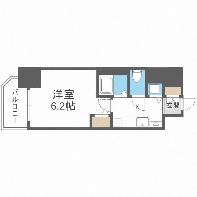 プレサンス谷町アルファの間取り