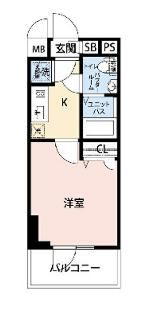 エスリード靭公園の間取り