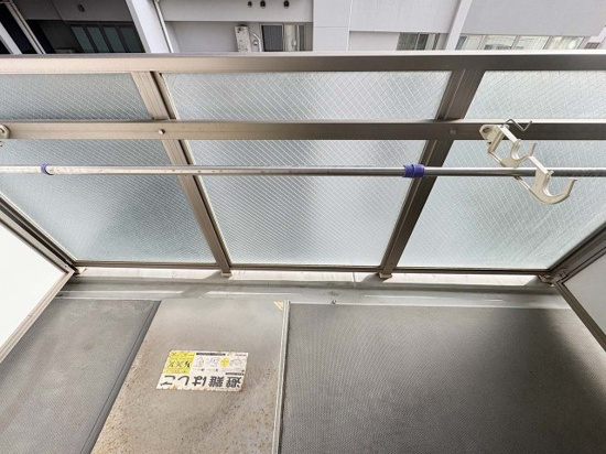 エスリード靭公園のバルコニー