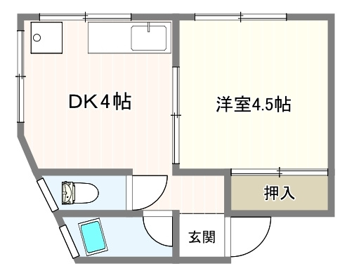 シエル中山手の間取り