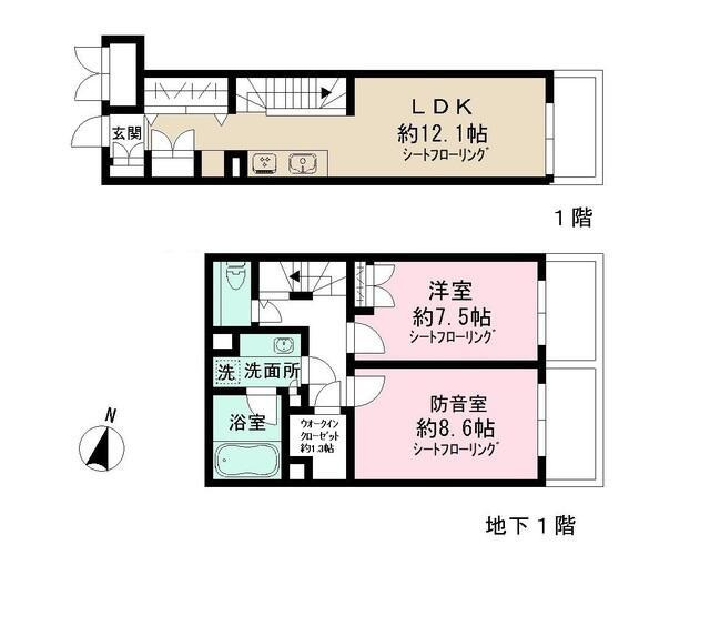 Admiral　Himonyaの間取り