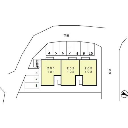 グランモア外城の区画図