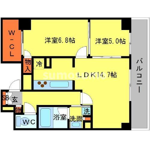 BRAVI南堀江の間取り
