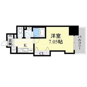 Luxe天神橋の間取り