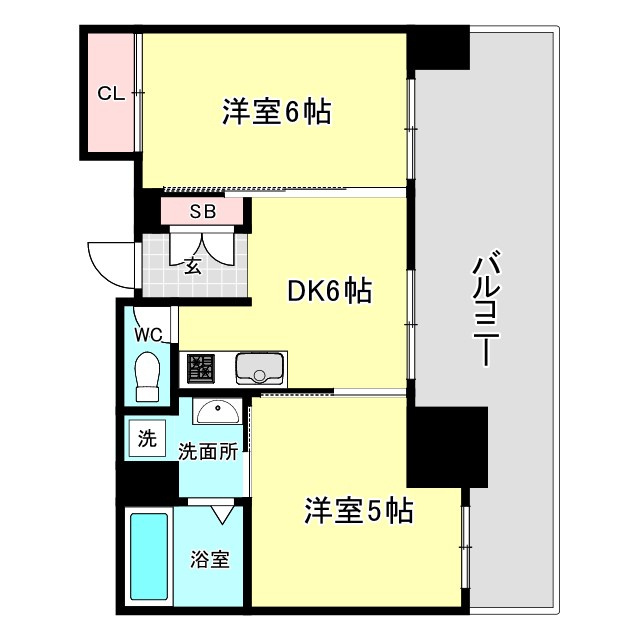 グレイスフル桜川の間取り