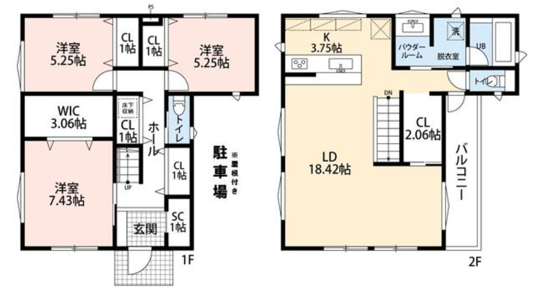 中古／志木市中宗岡４丁目の間取り|2階建て3LDK