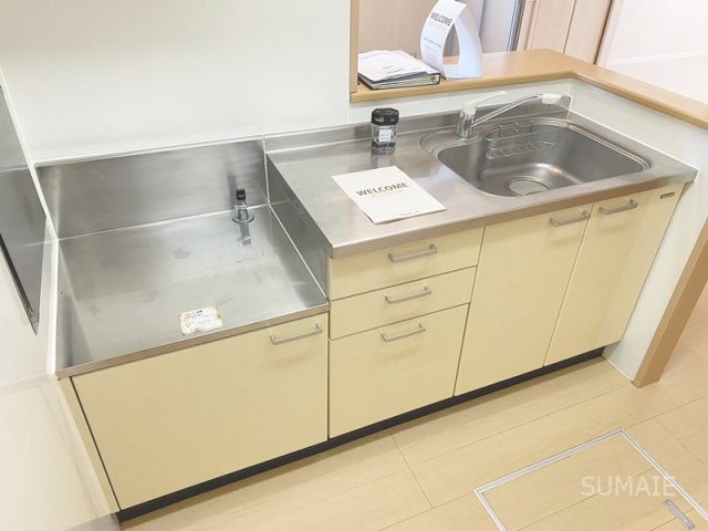 サンパティーク　Ｂ館のキッチン|ガスコンロ設置可能です！