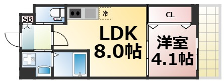 【間取り】 | Mv.imp大阪今里　仲介手数料無料