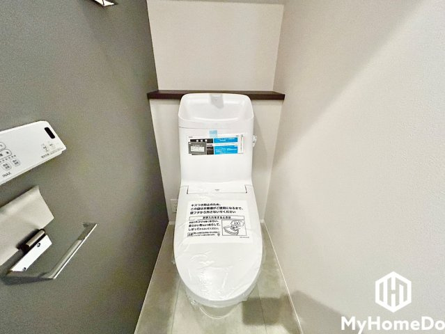 千種区池上町　1期のトイレ|落ち着いたデザインと使いやすさを両立した、快適なトイレのある住まい