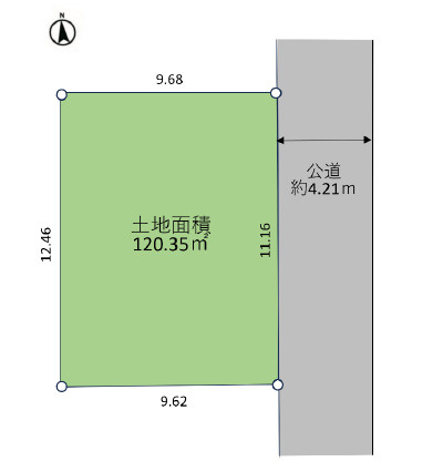 上尾市大字上　売り土地