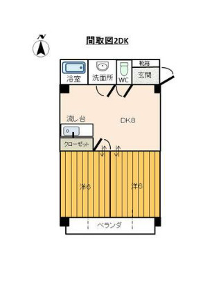 【間取り】 | 第２マルカネビル