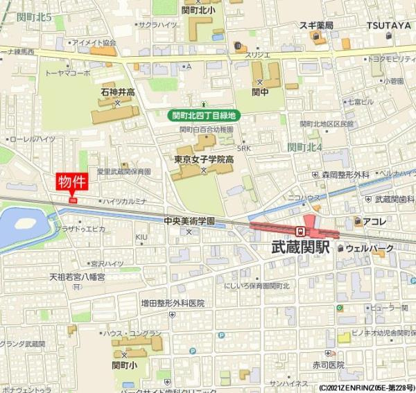 ファミール若月の地図