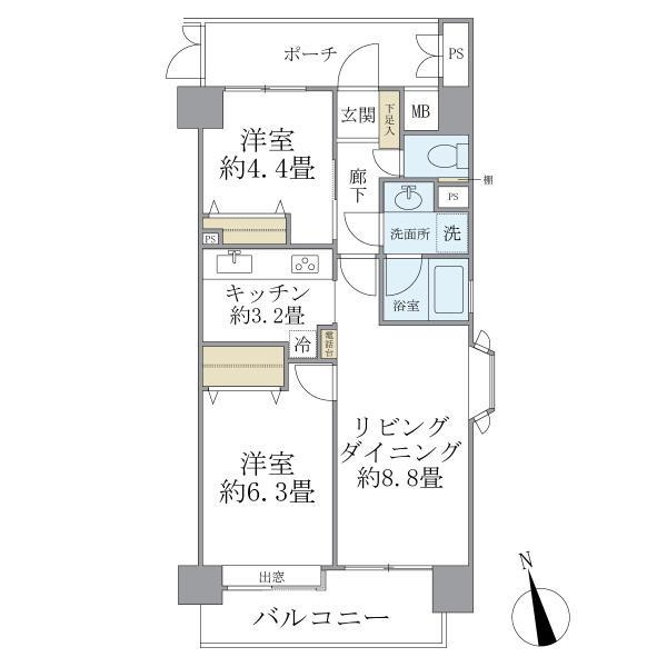 シティハイツ中落合の間取り