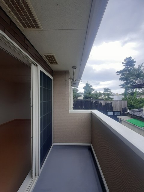 2階のお部屋のバルコニーです