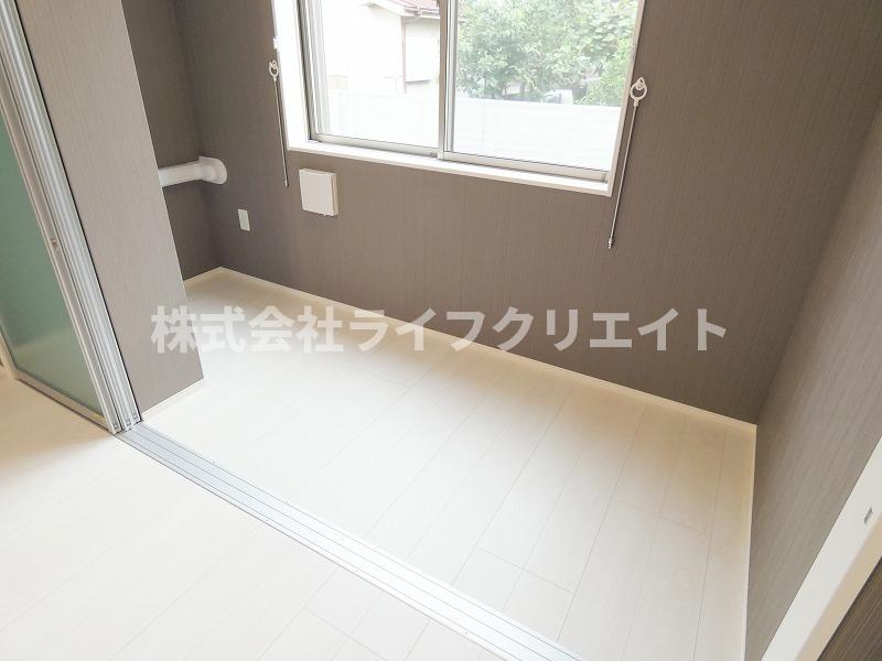 仮）日野市西平山アパート新築工事のバルコニー