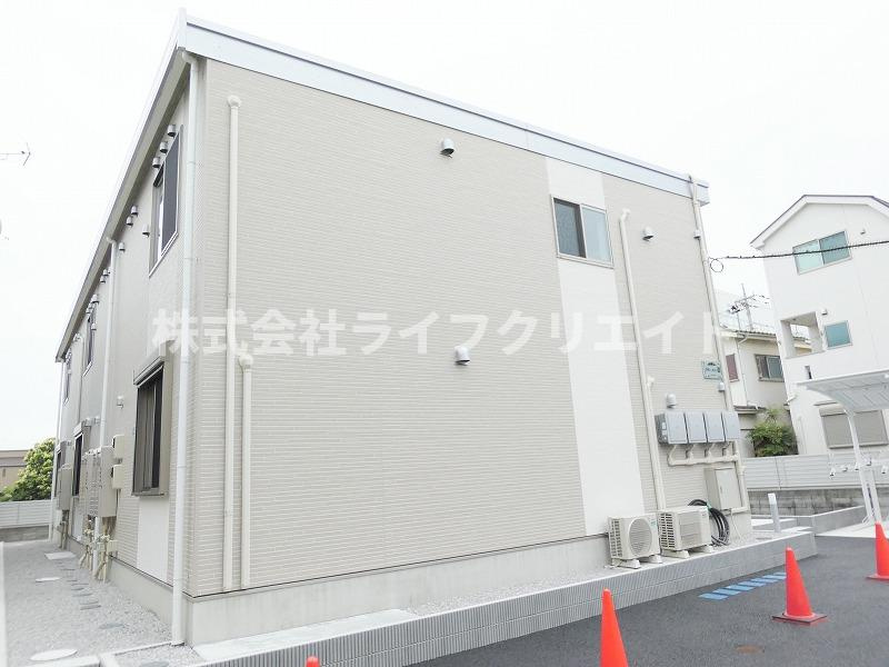 仮）日野市西平山アパート新築工事の外観