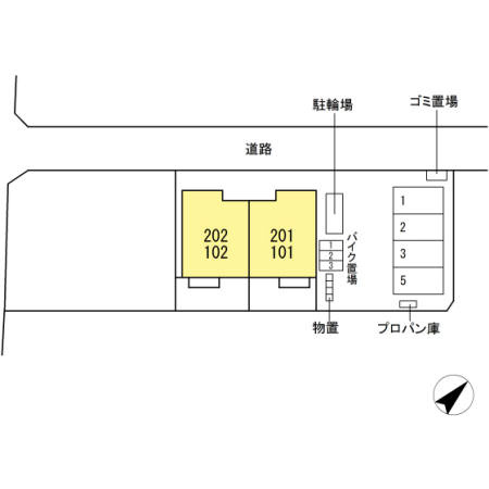 コンフォートヴィラ若松の地図